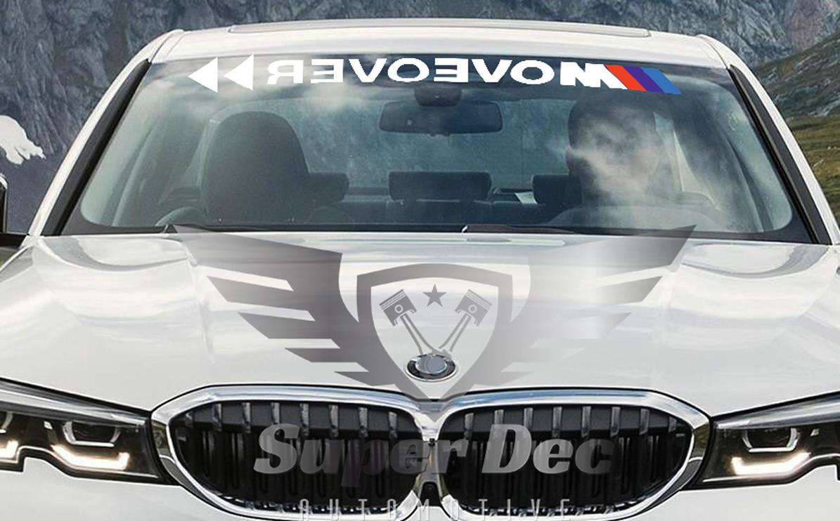 Move Over>> for M Motorsport Performance Power Decal Sticker fit to all G F and E series